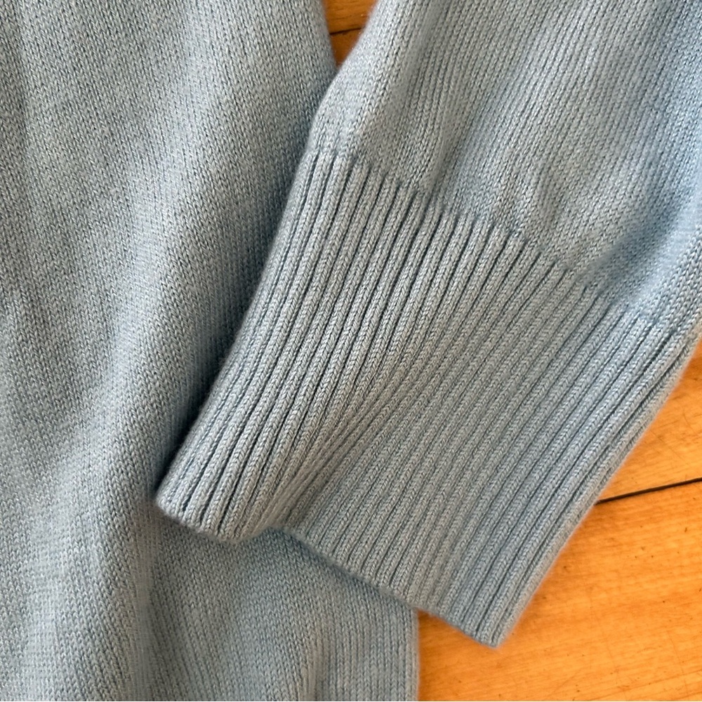 Banana Republic Sweater Blue Men’s TSITP silk cashmere blend crew neck XL - Picture 4 of 9
